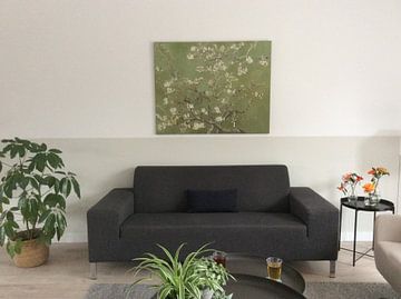 Kundenfoto: Mandelblüte (Kaki-Grün), Collage nach Vincent van Gogh