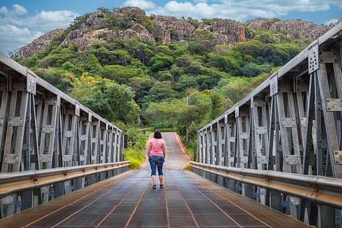 De metalen brug van Tobati (Puente de metal de Tobati) in Paraguay