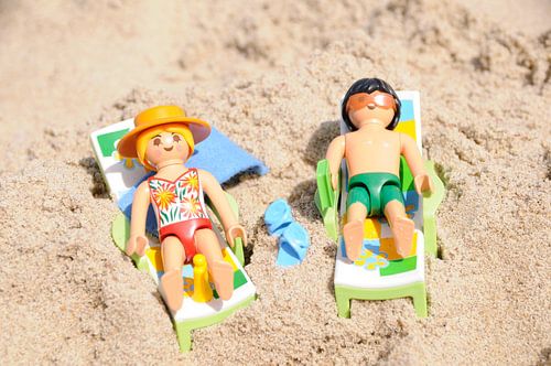 Spelen op het strand