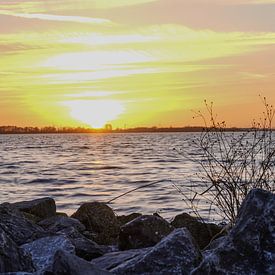 Sunset on the Braassem lake by SW Arts