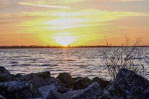 Zonsondergang aan de Braassemmermeer