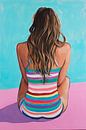 Sommerliche Ruhe am Strand von Poster Art Shop Miniaturansicht