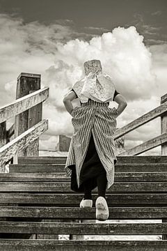 De trap naar het strand