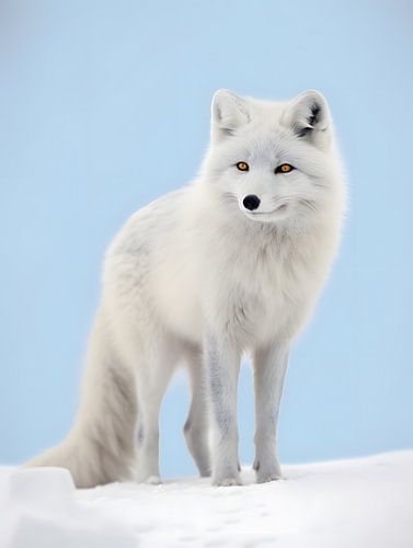 Arctic fox on Greenland's tundra