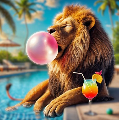enjoyment lion