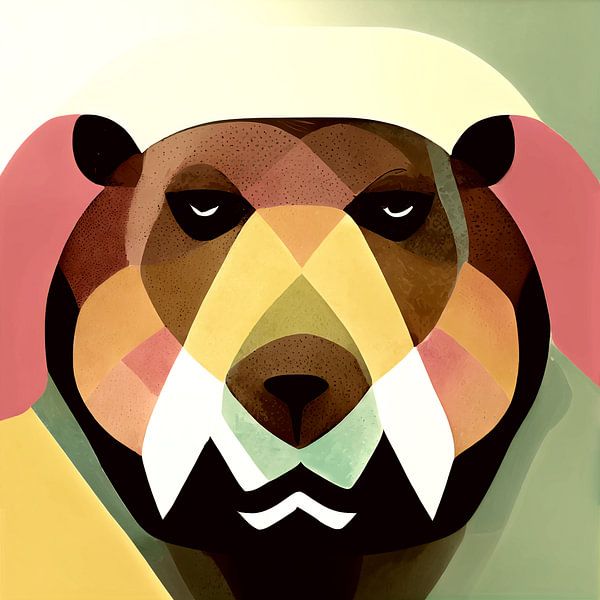 Grizzly Bear by Vlindertuin-Art