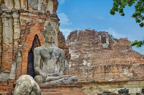 Un temple bouddhiste à Ayutthaya
