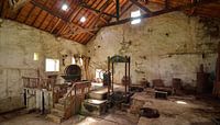Abandoned Antique Olive Oil Press