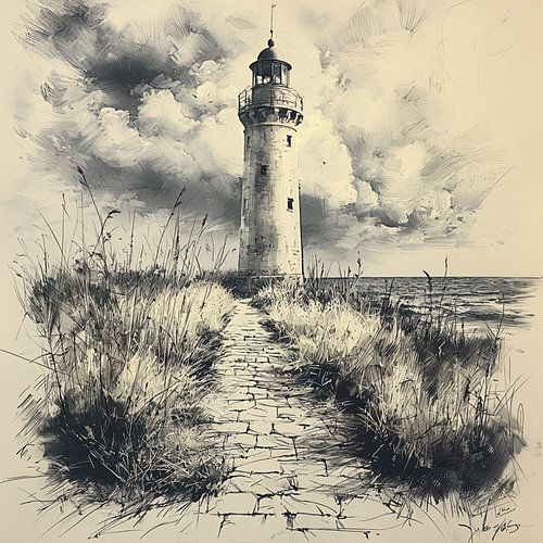 Lighthouse of sketch