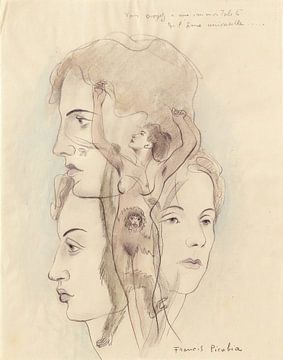 Francis Picabia - Transparantie (circa 1929) van Peter Balan