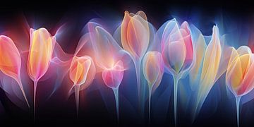 Tulips abstract by Bert Nijholt