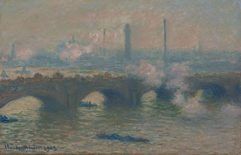 Claude Monet, Waterloo-Brücke, grauer Tag 1903 von Atelier Liesjes