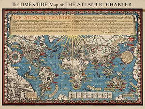 La carte "temps et marée" de la charte de l'Atlantique