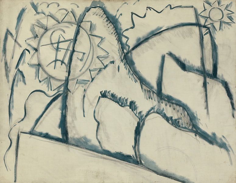Gemälde Nr. 8 (1912 - 1913) von Marsden Hartley von Peter Balan