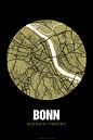 Bonn - Conception d'un plan de ville Plan de ville (Grunge) par ViaMapia Aperçu