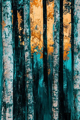 Serene rivier met groene oever