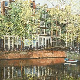 Schilderij: Brouwersgracht, Amsterdam van Igor Shterenberg