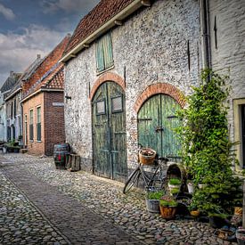 Old Dutch street in Elburg by Marjolein van Middelkoop