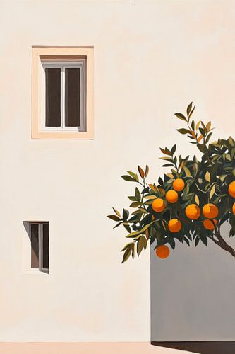 Oranje gevel