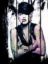Madonna Grunge-Holz von Helga fotosvanhelga Miniaturansicht
