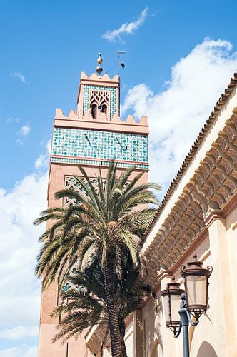 Toren van de Kasbah moskee in Marrakesh