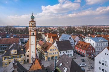 Uitzicht over de daken van Schrobenhausen van ManfredFotos