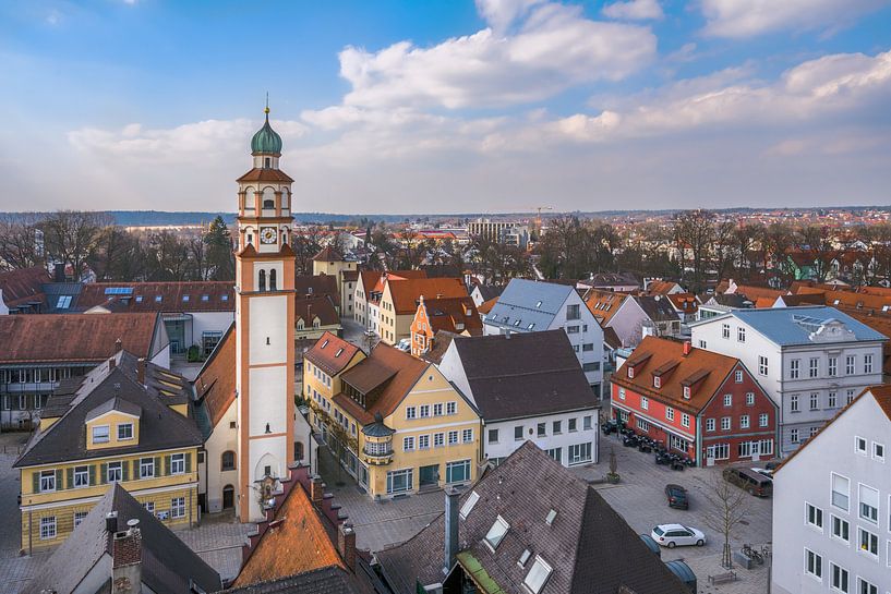 View over the roofs of Schrobenhausen by ManfredFotos