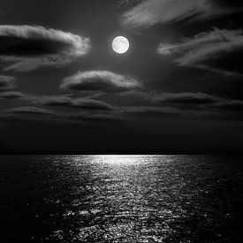 Nachtmond auf See von Corinne Welp
