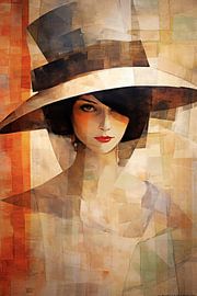 Portrait with Hat 153.42 by Eye catching paintings