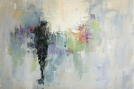 Abstrakte Figuren mit Farben