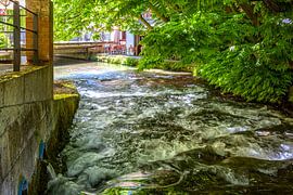 An idyllic spot on the River Blau in Ulm’s fishing district by Photoart-Naegele