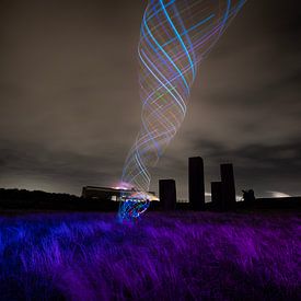 Lichttornado van Pieter Heine