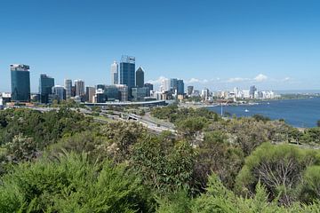 Skyline van Perth, West-Australië van Alexander Ludwig