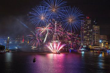 Firework show World Port Days 2016 in Rotterdam
