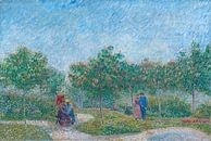 Umwerben von Paaren im Voyer d'Argenson Park in Asnieres, Vincent van Gogh von Meisterhafte Meister Miniaturansicht