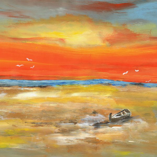 Love me in the fishing boat by Katarina Niksic