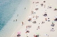 Aan het strand in Italië