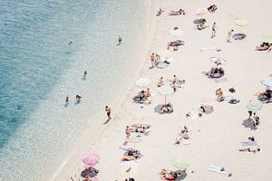 Aan het strand in Italië