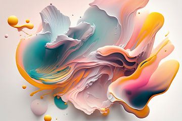 Abstracte Pastel van Fotografie Gina Heynze