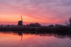 The mill before sunrise by Moetwil en van Dijk - Fotografie