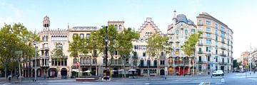 Barcelona | Passeig de Gracia Panorama van Panorama Streetline