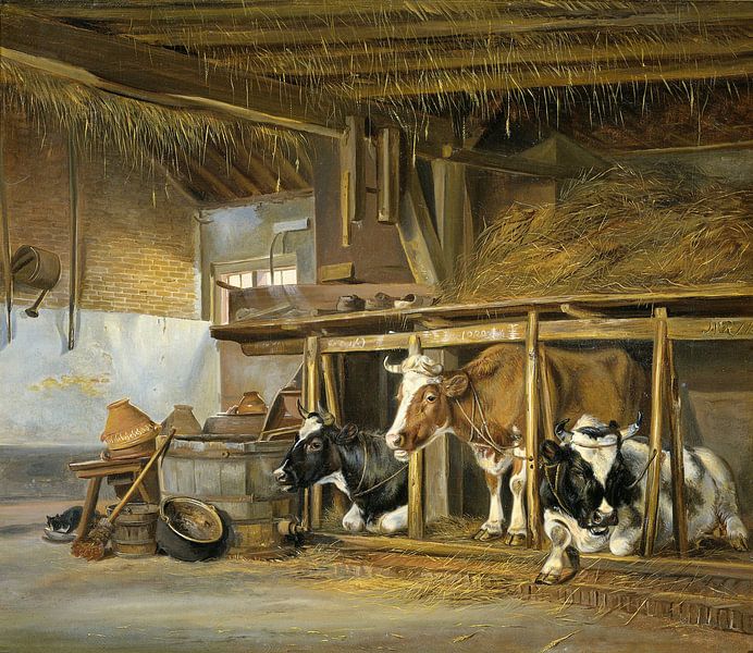 Koeien op stal, Jan van Ravenswaay van Meesterlijcke Meesters