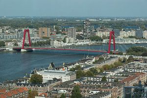 Willemsbrug in Rotterdam, von oben gesehen