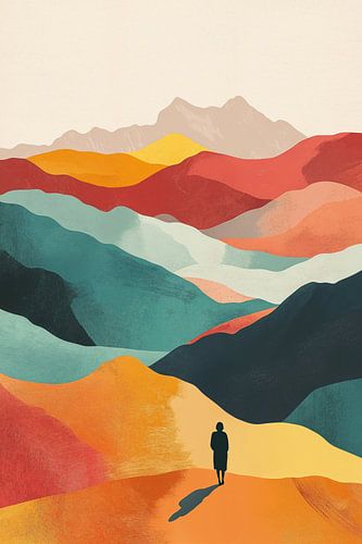 Only in Colorful Mountain Landscape no.2