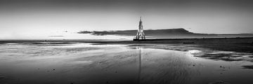 Noordzeelandschap in zwart-wit van Manfred Voss, Zwart-Wit Fotografie