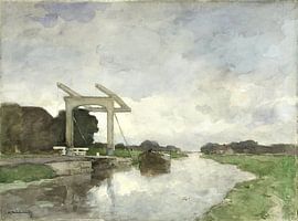 Zugbrücke bei Nord, Jan Hendrik Weissenbruch