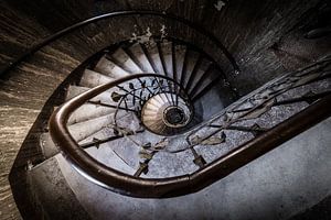 Treppe mit Spirale