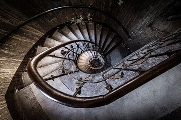 Escalier avec spirale sur Inge van den Brande