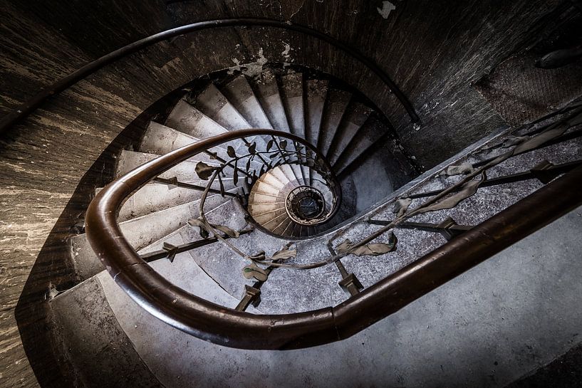 Stair with spiral by Inge van den Brande