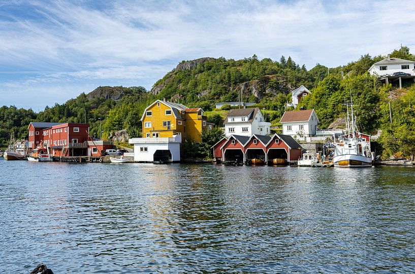 Hafen an der norwegischen Südküste von Adelheid Smitt